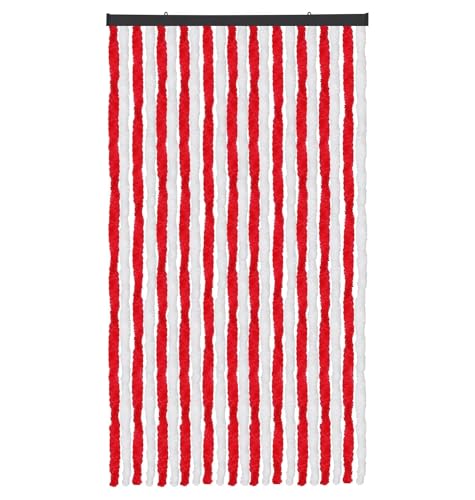Arsvita Flauschvorhang Türvorhang (90x200 cm) in Rot-Weiß als Insektenschutz für Balkon, Terrasse oder Wohnmobil, Wohnwagen, Pavillon Arsvita Flauschvorhang Türvorhang (90x200 cm) in Rot-Weiß als Insektenschutz für Balkon, Terrasse oder Wohnmobil, Wohnwagen, Pavillon von Arsvita