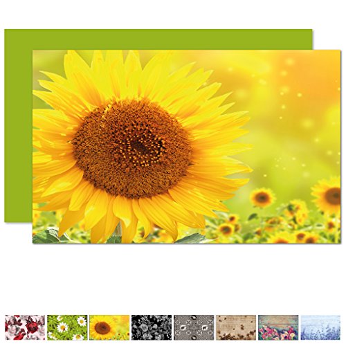 Arsvita Tischset 1 Stück 30x45cm Fotodruck/Platzset mit Sonnenblumendruck, in vers. Motiven erhältlich von Arsvita