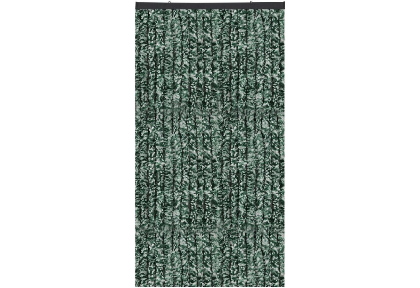 Arsvita Türvorhang Flauschvorhang inkl. Befestigungsschiene (1 St), Öse, verdunkelnd, Flauschvorhang 160x220 cm in Unistreifen weiß von Arsvita