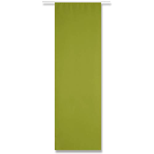Flächenvorhang Alessia Blickdicht mit und ohne Technik, modern und stilvoll kombinierbar in vielen erhältlich (grün - olivgrün/mit Technik) von Arsvita