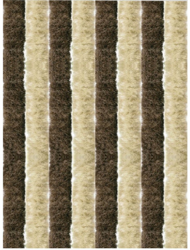 Türvorhang Flauschi, Arsvita, Ösen (1 St), Flauschvorhang 160x185 cm in Unistreifen beige - braun, viele Farben von Arsvita