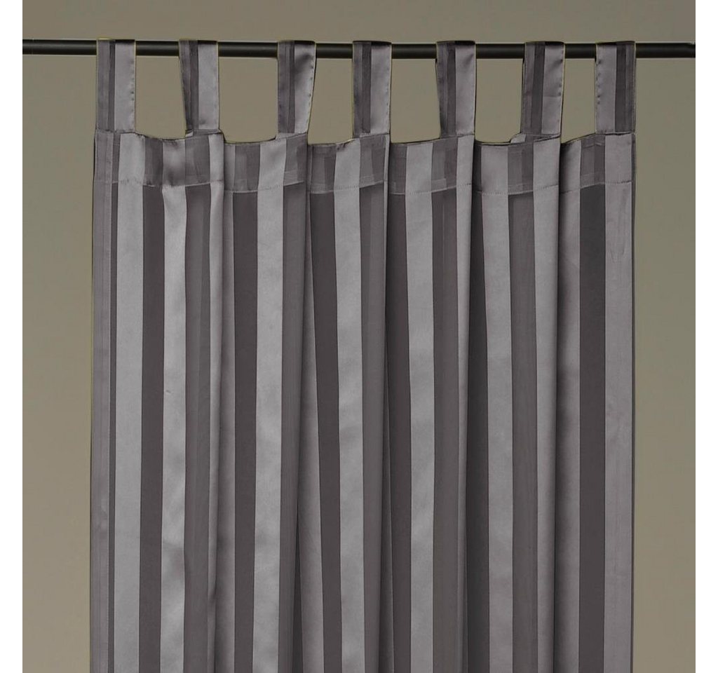 Vorhang, Arsvita, Schlaufen, halbtransparent, Voile, Halbtransparenter Dekoschal mit Streifen, in vielen Größen und Farben von Arsvita
