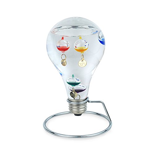 Art Deco Home - Galileo-Thermometer in Glühbirnenform, 15 cm - 12784SG Art Deco Home - Galileo-Thermometer in Glühbirnenform, 15 cm - 12784SG von SIGNES GRIMALT