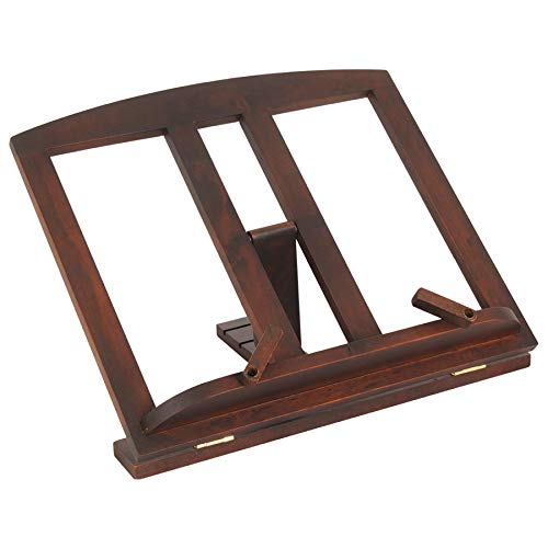 Art Deco Home Notenpult Holz Med Nussbaum mit Clips 709 30 x 26 cm von Art Deco Home