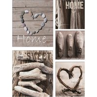 Art for the home Bild "home sweet home", (5 St.) von Art For The Home