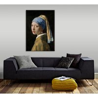 Art for the home Leinwandbild "Meisje met de pare, Jan Vermeer" von Art For The Home