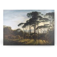 Art for the home Leinwandbild "Italienische Landschaft mit Pinien", Blumen von Art For The Home