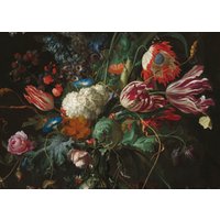 Art for the home Leinwandbild "Vase of Flowers, Ausschnitt, Jan Davidsz de Heem", Blumen von Art For The Home