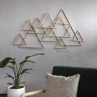 Art for the home Wandbild "Modern Geo", (1 St.), Luxus Metal Art Wanddeko von Art For The Home