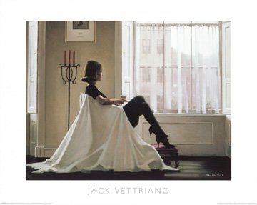 Art-Galerie Kunstdruck/Poster Jack Vettriano - In Thoughts of You - 50 x 40cm - Premiumqualität - Made in Germany von Art-Galerie