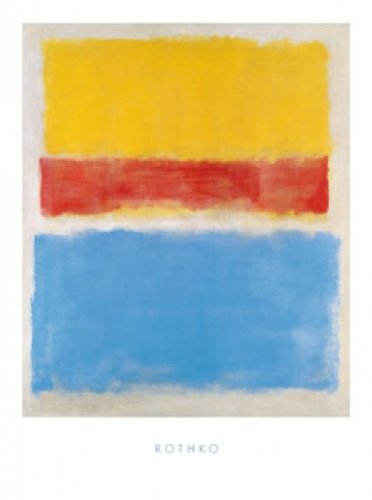 Art-Galerie Kunstdruck/Poster Mark Rothko - Untitled (Yellow-Red and Blue) - 60 x 80cm - Premiumqualität - Made in Germany von Art-Galerie