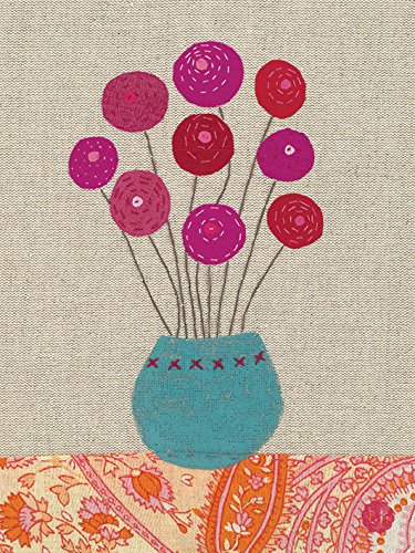 Art Group The Bess Harding Kunstdruck auf Leinwand, Motiv Nine Pink Flowers, Baumwolle, Mehrfarbig, 1,8 x 30 x 40 cm Art Group The Bess Harding Kunstdruck auf Leinwand, Motiv Nine Pink Flowers, Baumwolle, Mehrfarbig, 1,8 x 30 x 40 cm von Art Group