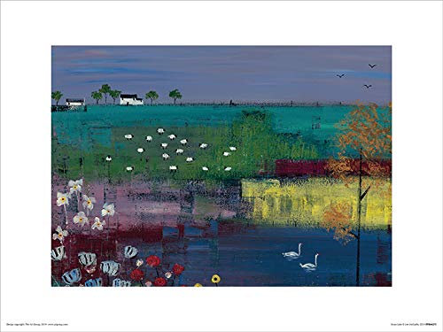 Lee McCarthy "Swan Lake 30 x 40cm Kunstdruck von Art Group