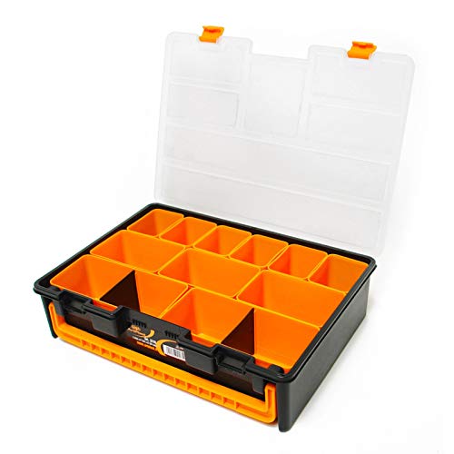 Art Plast Werkzeug-Box – Werkzeug-Boxen (44,3 cm, 31,7 cm, 10,7 cm) schwarz, gelb (3710) von Saturnia