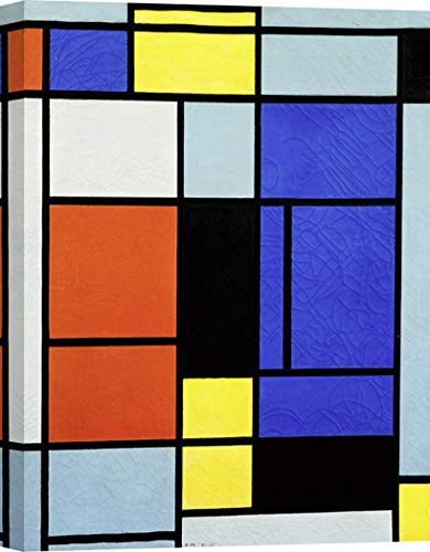 Art Print CAFÉ – Kunstdruck auf Leinwand - Piet Mondrian, Tableau No. 1 – 100x70 cm von Art Print Cafe