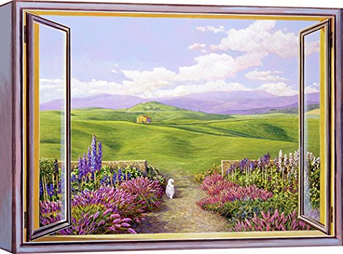 Art Print Cafe – Kunstdruck auf Leinwand – Andrea Del Missier, Toskanische Landschaft – 100x70 cm von Art Print Cafe