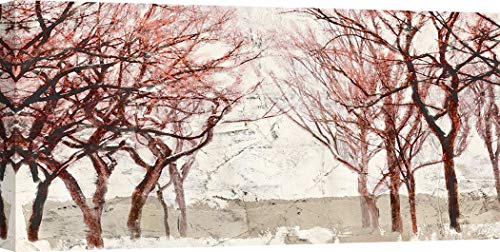 ART PRINT CAFE' – Kunstdruck auf Leinwand – Bilder für Wohnzimmer, Bäume - Alessio Aprile, Rusty Trees – 120x60 cm von ART PRINT CAFE'
