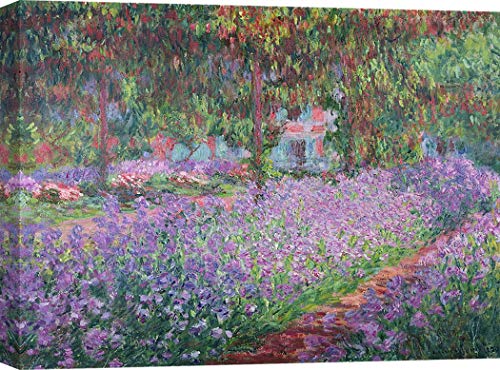 ART PRINT CAFE' – Kunstdruck auf Leinwand - Claude Monet, Der Garten des Künstlers in Giverny – 70x50 cm von ART PRINT CAFE'