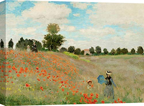 ART PRINT CAFE' – Kunstdruck auf Leinwand - Claude Monet, Mohnblumen – 120x90 cm von ART PRINT CAFE'
