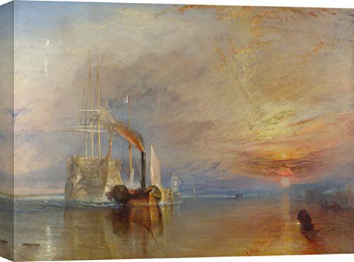 ART PRINT CAFE' – Kunstdruck auf Leinwand - William Turner, The Fighting Temeraire – 100x70 cm von ART PRINT CAFE'
