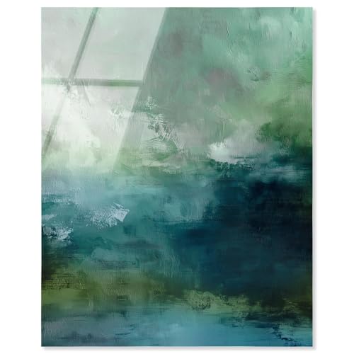 Art Remedy Acryldruck, Grün und Blau, zum Aufhängen, 50,8 x 61 cm Art Remedy Acryldruck, Grün und Blau, zum Aufhängen, 50,8 x 61 cm von Art Remedy