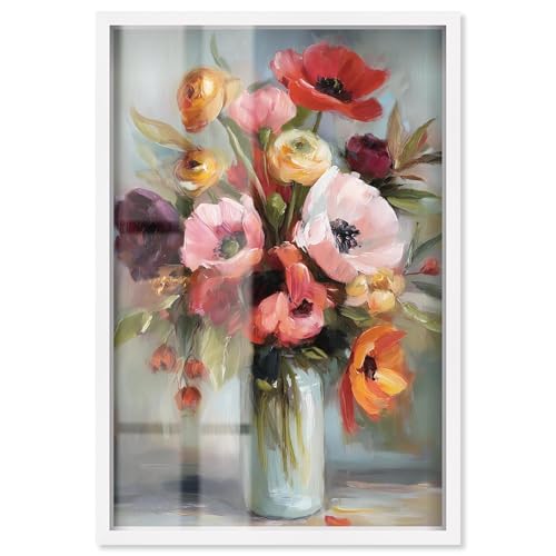 Art Remedy Bold Flower Vase Shadowbox Print Autum Art by Art Remedy Weißer Rahmen 25,4 x 38,1 cm Art Remedy Bold Flower Vase Shadowbox Print Autum Art by Art Remedy Weißer Rahmen 25,4 x 38,1 cm von Art Remedy