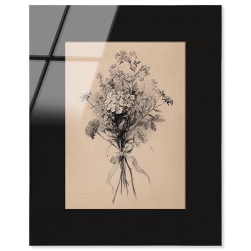 Art Remedy Filigraner Graphitstrauß, Acryldruck, botanische Kunst, fertig zum Aufhängen, 24 x 30 cm Art Remedy Filigraner Graphitstrauß, Acryldruck, botanische Kunst, fertig zum Aufhängen, 24 x 30 cm von Art Remedy