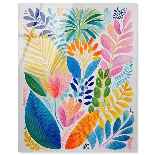 Art Remedy Foliage Flux II Acryldruck, tropische Wanddekoration, fertig zum Aufhängen, 40,6 x 50,8 cm Art Remedy Foliage Flux II Acryldruck, tropische Wanddekoration, fertig zum Aufhängen, 40,6 x 50,8 cm von Art Remedy