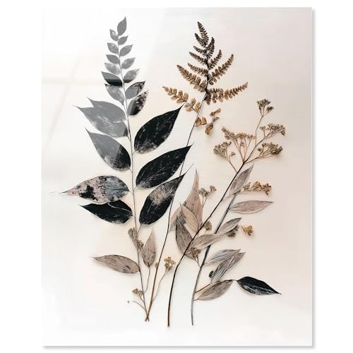 Art Remedy Fossilized Flora II, Acryldruck, Bauernhaus-Kunst von Art Remedy, fertig zum Aufhängen, 24 x 30 cm von Art Remedy