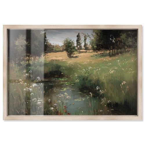 Art Remedy Hidden Pond Spot Shadowbox Print Vintage Decor by Art Remedy Blond Frame 30 x 20 Art Remedy Hidden Pond Spot Shadowbox Print Vintage Decor by Art Remedy Blond Frame 30 x 20 von Art Remedy
