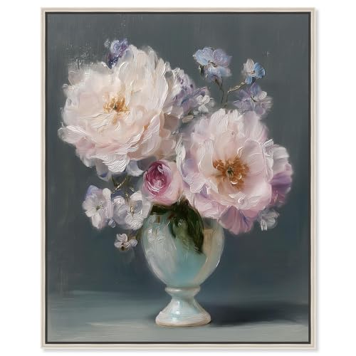 Art Remedy Kunstdruck auf Leinwand, Blush Blooms in einer Vase, Silberrahmen, 61 x 76 cm Art Remedy Kunstdruck auf Leinwand, Blush Blooms in einer Vase, Silberrahmen, 61 x 76 cm von Art Remedy