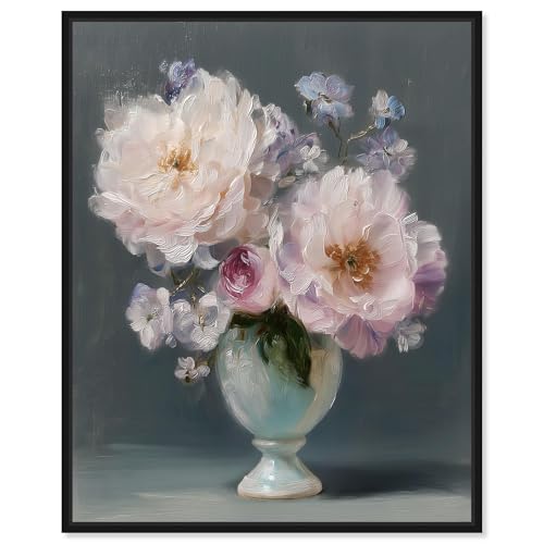 Art Remedy Kunstdruck auf Leinwand, Blush Blooms in einer Vase, schwarzer Rahmen, 50,8 x 61 cm Art Remedy Kunstdruck auf Leinwand, Blush Blooms in einer Vase, schwarzer Rahmen, 50,8 x 61 cm von Art Remedy