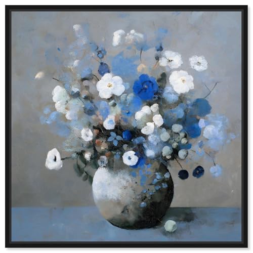 Art Remedy Kunstdruck auf Leinwand, Motiv Vase von Cyan, schwarzer Rahmen, 61 x 61 cm Art Remedy Kunstdruck auf Leinwand, Motiv Vase von Cyan, schwarzer Rahmen, 61 x 61 cm von Art Remedy