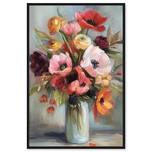 Art Remedy Kunstdruck auf Leinwand, Motiv: Bold Flower Vase, schwarzer Rahmen, 40,6 x 61 cm Art Remedy Kunstdruck auf Leinwand, Motiv: Bold Flower Vase, schwarzer Rahmen, 40,6 x 61 cm von Art Remedy