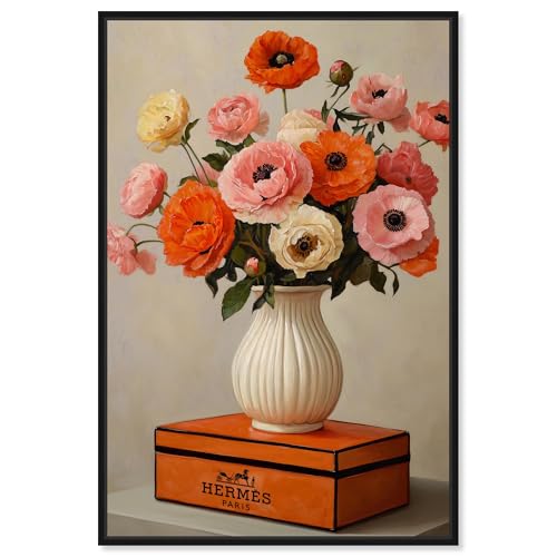 Art Remedy Kunstdruck auf Leinwand, schöne Blumenvase und Box, schwarzer Rahmen, 40,6 x 61 cm Art Remedy Kunstdruck auf Leinwand, schöne Blumenvase und Box, schwarzer Rahmen, 40,6 x 61 cm von Art Remedy