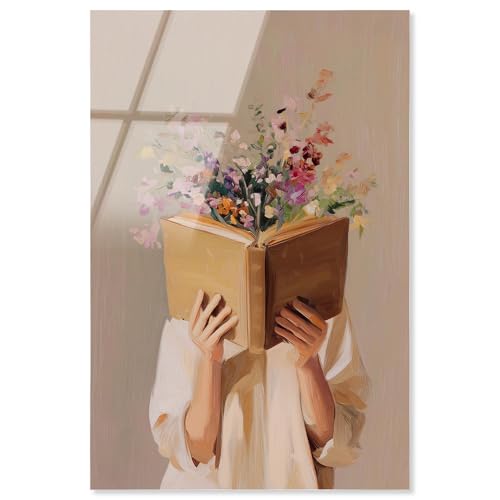 Art Remedy Kunstdrucke "Reading in Petals" aus Acryl, fertig zum Aufhängen, 25,4 x 38,1 cm Art Remedy Kunstdrucke "Reading in Petals" aus Acryl, fertig zum Aufhängen, 25,4 x 38,1 cm von Art Remedy