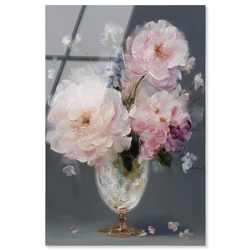 Art Remedy Kunstdrucke mit sanftem Blumenmuster auf grauem Acryl, fertig zum Aufhängen, 25,4 x 38,1 cm Art Remedy Kunstdrucke mit sanftem Blumenmuster auf grauem Acryl, fertig zum Aufhängen, 25,4 x 38,1 cm von Art Remedy