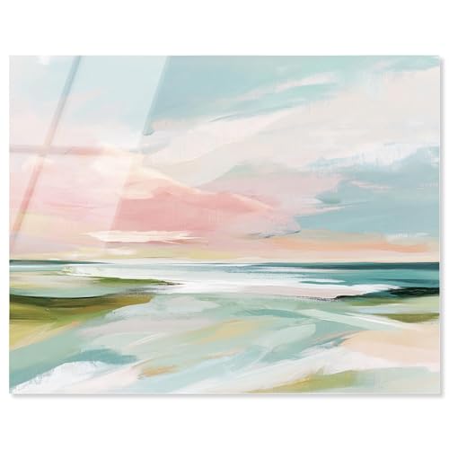 Art Remedy Misty Shoreline Dream II, Acryldruck, Küstenmalerei, fertig zum Aufhängen, 20 x 16 cm Art Remedy Misty Shoreline Dream II, Acryldruck, Küstenmalerei, fertig zum Aufhängen, 20 x 16 cm von Art Remedy