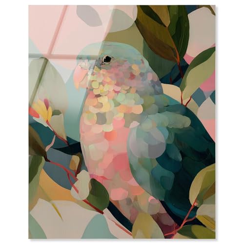 Art Remedy Papagei Pastellgrün II, Acryldruck, tropisches Dekor, fertig zum Aufhängen, 40,6 x 50,8 cm Art Remedy Papagei Pastellgrün II, Acryldruck, tropisches Dekor, fertig zum Aufhängen, 40,6 x 50,8 cm von Art Remedy