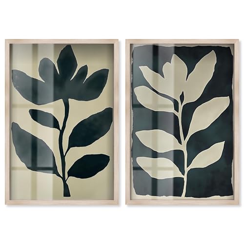 Art Remedy Vergoldetes minimalistisches Paar-Set, Shadowbox-Druck, minimalistische Wanddekoration, Blonder Rahmen, 40,6 x 61 cm Art Remedy Vergoldetes minimalistisches Paar-Set, Shadowbox-Druck, minimalistische Wanddekoration, Blonder Rahmen, 40,6 x 61 cm von Art Remedy