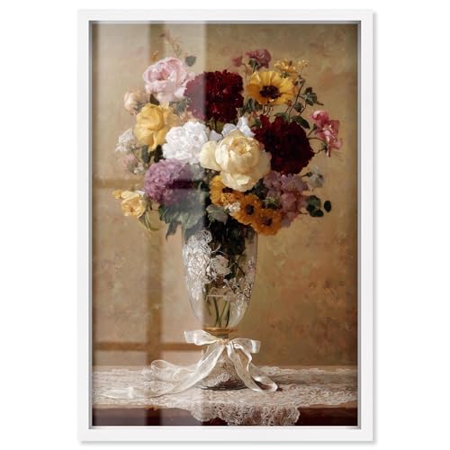 Art Remedy Zarte Spitze Vase Shadowbox Print Autum Art by Art Remedy weißer Rahmen 40,6 x 61 cm Art Remedy Zarte Spitze Vase Shadowbox Print Autum Art by Art Remedy weißer Rahmen 40,6 x 61 cm von Art Remedy