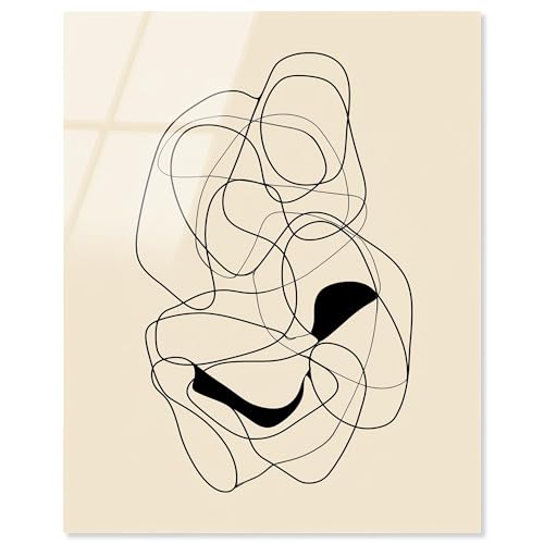 Biomorpher Rhythmus I Acryldruck Minimalistische Kunst von Art Remedy, fertig zum Aufhängen, 24 x 30 von Art Remedy