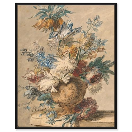 Blumen in Kreide Leinwanddruck Vintage Art von Art Remedy Schwarzer Rahmen 24x30 Blumen in Kreide Leinwanddruck Vintage Art von Art Remedy Schwarzer Rahmen 24x30 von Art Remedy