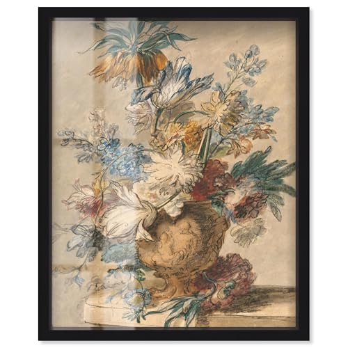 Blumen in Kreide Shadowbox Druck Vintage Art by Art Remedy Schwarzer Rahmen 50,8 x 61 cm Blumen in Kreide Shadowbox Druck Vintage Art by Art Remedy Schwarzer Rahmen 50,8 x 61 cm von Art Remedy