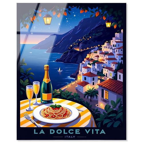 Cliffside Kulinarischer Charm, Acryldruck, Retro-Sommer-Dekor von Art Remedy, fertig zum Aufhängen, 40,6 x 50,8 cm Cliffside Kulinarischer Charm, Acryldruck, Retro-Sommer-Dekor von Art Remedy, fertig zum Aufhängen, 40,6 x 50,8 cm von Art Remedy