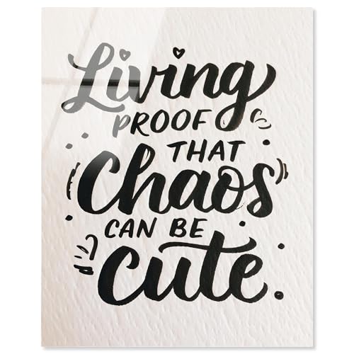 Cute Chaos Acryldruck Zitate Kunstdrucke von Art Remedy fertig zum Aufhängen, 24 x 30 cm Cute Chaos Acryldruck Zitate Kunstdrucke von Art Remedy fertig zum Aufhängen, 24 x 30 cm von Art Remedy