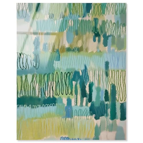 Field of Green Texture II Acryldruck, grünes Dekor von Art Remedy, fertig zum Aufhängen, 40,6 x 50,8 cm von Art Remedy