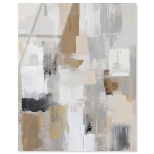 Fragmentierter heller Acryldruck, neutrale Boho-Kunst von Art Remedy, fertig zum Aufhängen, 24 x 30 cm Fragmentierter heller Acryldruck, neutrale Boho-Kunst von Art Remedy, fertig zum Aufhängen, 24 x 30 cm von Art Remedy