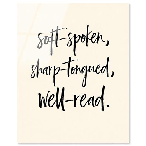 Gentle Blade Acryldruck Zitate Kunstdrucke von Art Remedy fertig zum Aufhängen, 24 x 30 cm Gentle Blade Acryldruck Zitate Kunstdrucke von Art Remedy fertig zum Aufhängen, 24 x 30 cm von Art Remedy