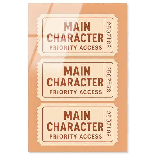 Hauptfigur Zugang Acryldruck Typografie Kunstdruck von Art Remedy fertig zum Aufhängen 20x30 von Art Remedy